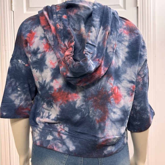 Mono B Oversized Cropped Tie-Dye Hoodie Sweatshirt Size L & M, NWT - Picture 2 of 10